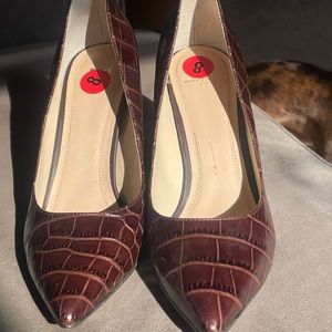 Marc Fisher croc skin heels